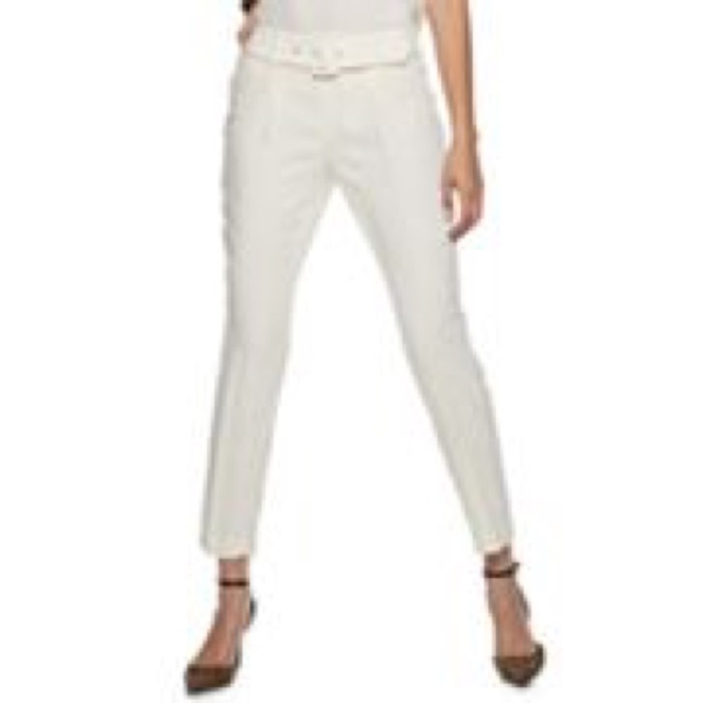 Nine West Belted Tapered Carrot Pant